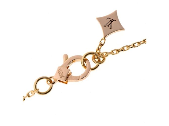 Collana con pendente Louis Vuitton LV Diamond Star D'oro - vista 7
