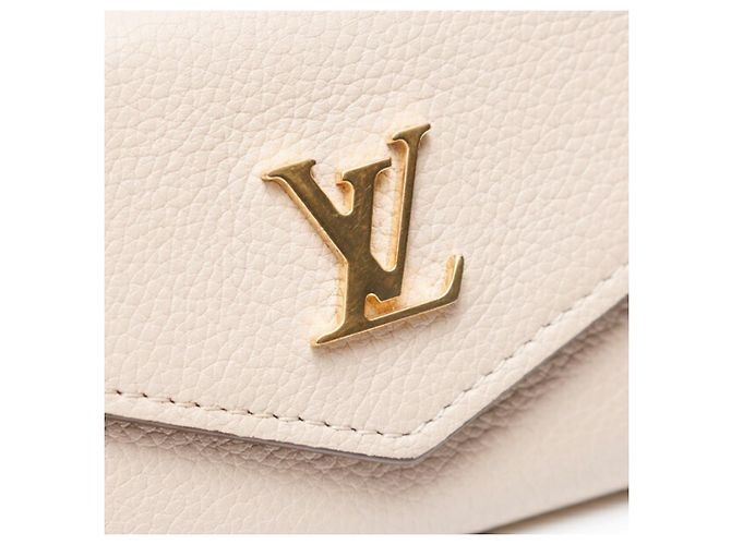 Louis Vuitton Portefeuille Lock Mini Klapperbörse Grau - Ansicht 4