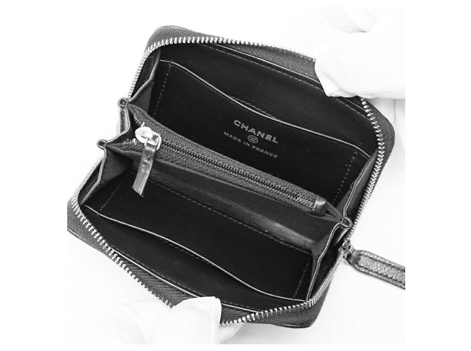 Monedero Chanel Boy con cremallera Negro - vista 5