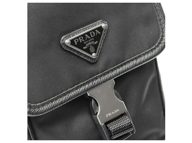 Prada Re-Nylon x Saffiano Leder Smartphone-Hülle Schwarz - Ansicht 5