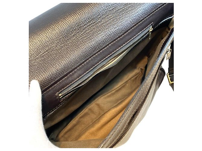 Borsa Messenger Louis Vuitton Utah Omaha Marrone Marrone scuro - vista 5