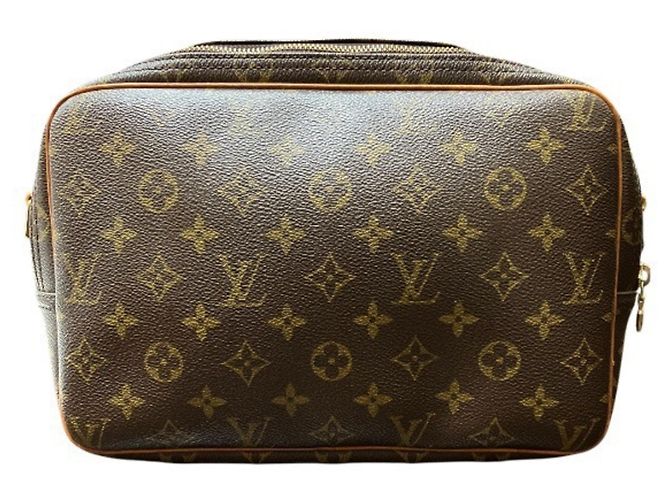 Borsa a Spalla Louis Vuitton Monogram Reporter PM Marrone - vista 2