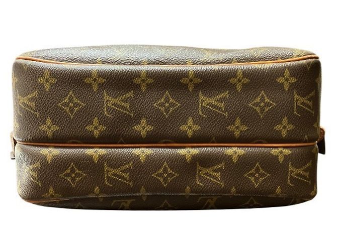 Borsa a Spalla Louis Vuitton Monogram Reporter PM Marrone - vista 3