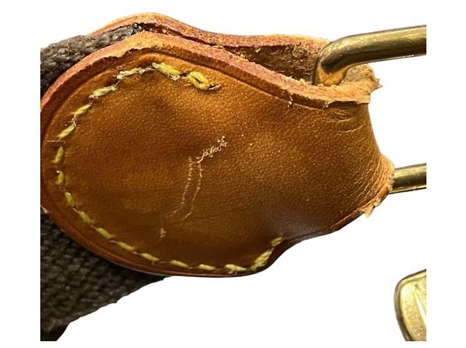 Borsa a Spalla Louis Vuitton Monogram Reporter PM Marrone - vista 7