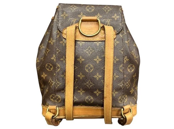 Zaino Louis Vuitton Monogram Montsouris MM Marrone - vista 2