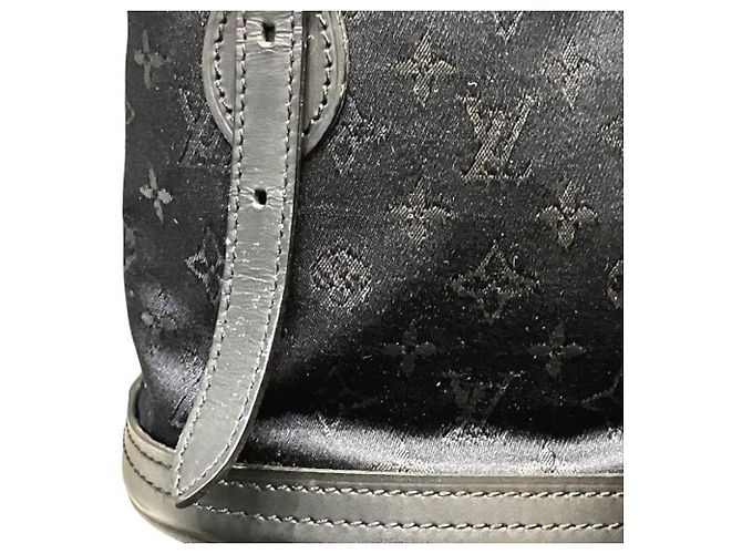 Borsa Tote Louis Vuitton Monogram Little Bucket Nero - vista 8
