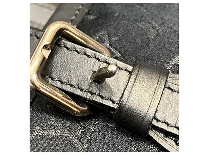 Borsa Tote Louis Vuitton Monogram Little Bucket Nero - vista 9