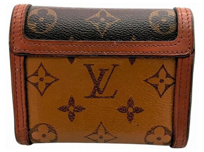 Portafoglio Tri-Fold Monogram Reverse Louis Vuitton Marrone - vista 2