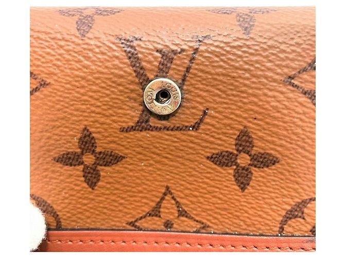 Portafoglio Tri-Fold Monogram Reverse Louis Vuitton Marrone - vista 6