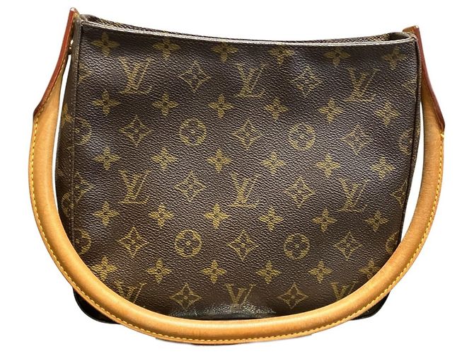 Borsa a Spalla Louis Vuitton Looping MM Marrone - vista 2