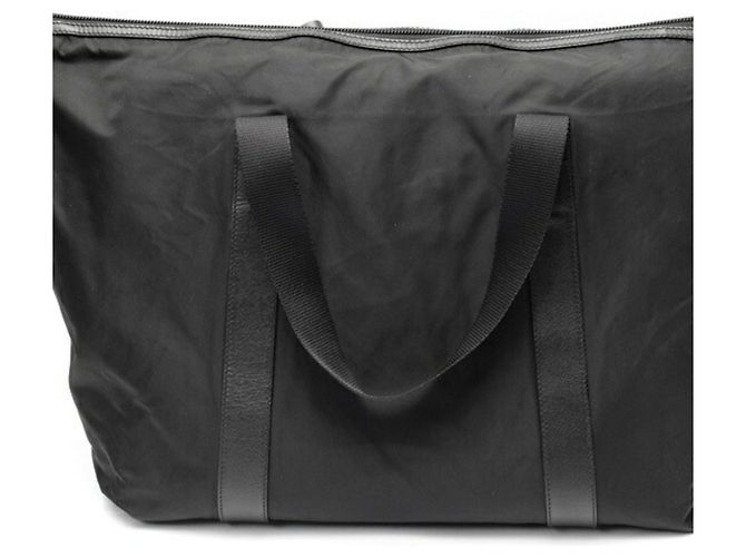 Borsa Boston in nylon e pelle Saffiano Prada Nero - vista 3
