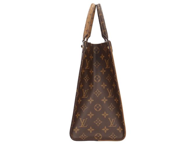 Borsa Tote Louis Vuitton OnTheGo MM Monogram Giant Marrone Multicolore Monogramma - vista 5