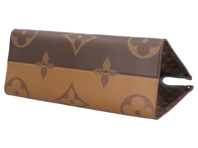 Borsa Tote Louis Vuitton OnTheGo MM Monogram Giant Marrone Multicolore Monogramma - vista 7