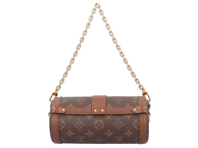 Borsa a tracolla Louis Vuitton Papillon Trunk Monogram Marrone Multicolore Monogramma - vista 4