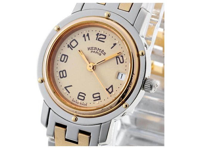 Hermès Reloj de pulsera Hermes Clipper Beige Quartz - vista 2