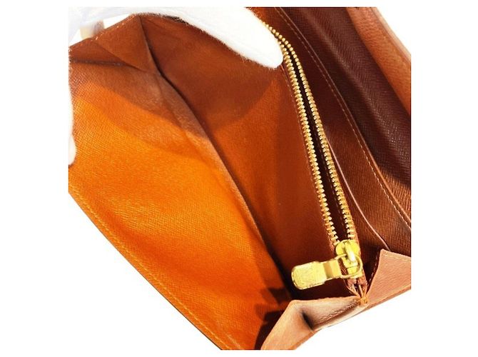 Sarah Cartera larga Louis Vuitton Monogram Castaño - vista 7