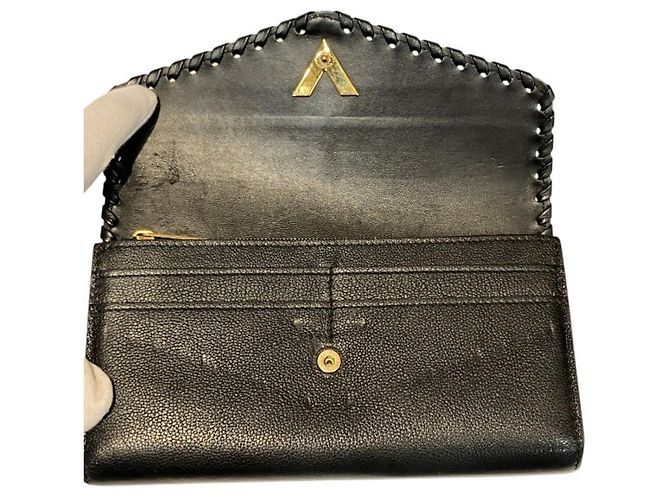 Louis Vuitton Monogram Long Wallet Schwarz - Ansicht 3