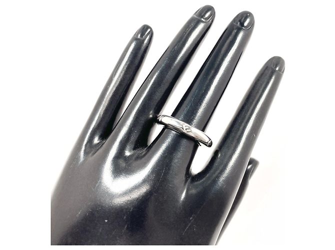 Anello a fascia Chanel Vintage Argento 925 - vista 6