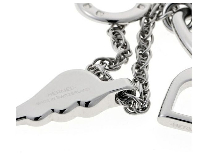 Ring Hermès Portachiavi Bon Voyage in argento Hermes - vista 4
