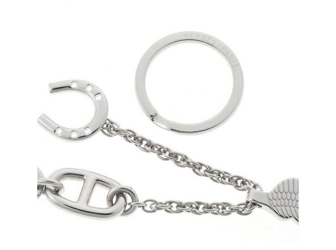 Ring Hermès Portachiavi Bon Voyage in argento Hermes - vista 5