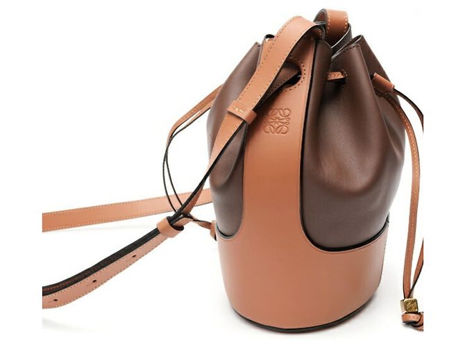 Borsa a tracolla Loewe Balloon Bag Small Marrone - vista 2