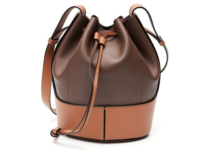 Borsa a tracolla Loewe Balloon Bag Small Marrone - vista 3