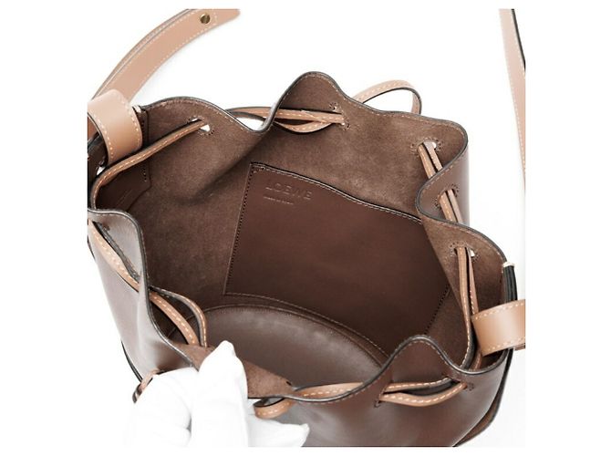 Borsa a tracolla Loewe Balloon Bag Small Marrone - vista 5