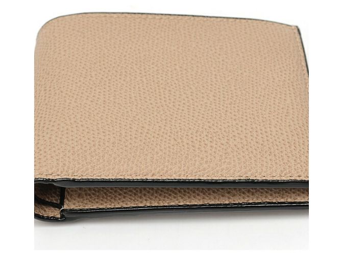 Valextra Bi-fold Wallet aus graulichem Kalbsleder - Ansicht 3