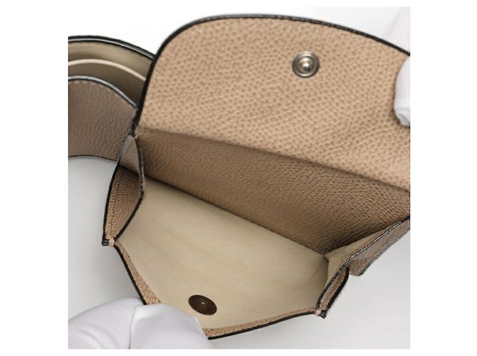 Valextra Bi-fold Wallet aus graulichem Kalbsleder - Ansicht 5
