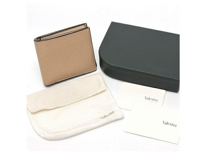 Valextra Bi-fold Wallet aus graulichem Kalbsleder - Ansicht 7