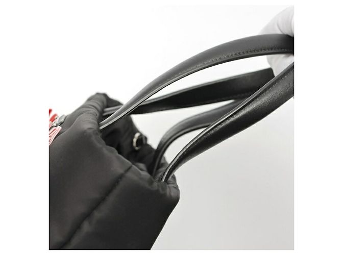 Bolso Tote de Nylon Negro Prada - vista 5