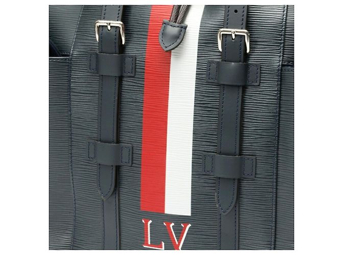 Zaino Louis Vuitton Christopher PM Blu navy - vista 6