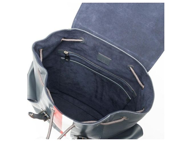 Zaino Louis Vuitton Christopher PM Blu navy - vista 9