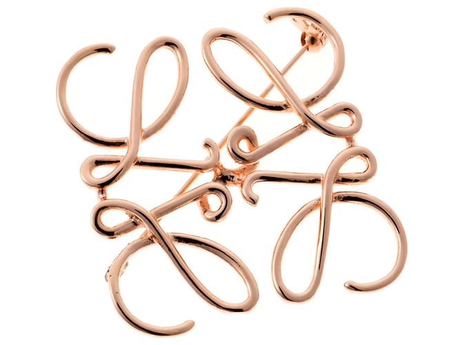 Spilla Anagramma Loewe Oro Rosa D'oro - vista 2