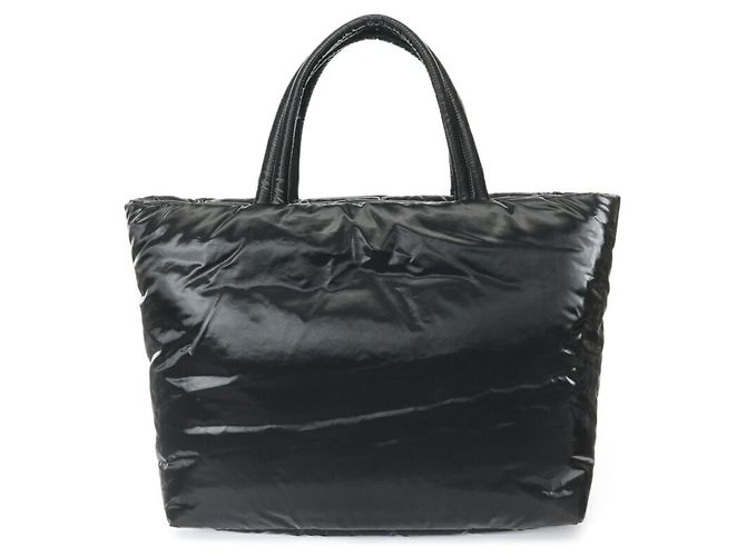 Borsa Tote Puffer Ampia Saint Laurent Nero - vista 3