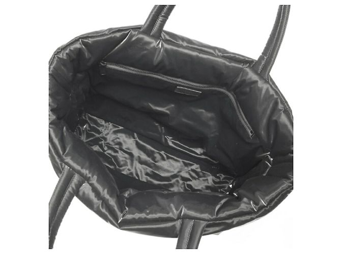 Borsa Tote Puffer Ampia Saint Laurent Nero - vista 5