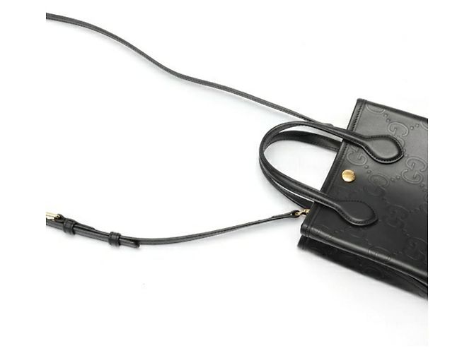 Borsa a tracolla Gucci Super Mini Nero - vista 2