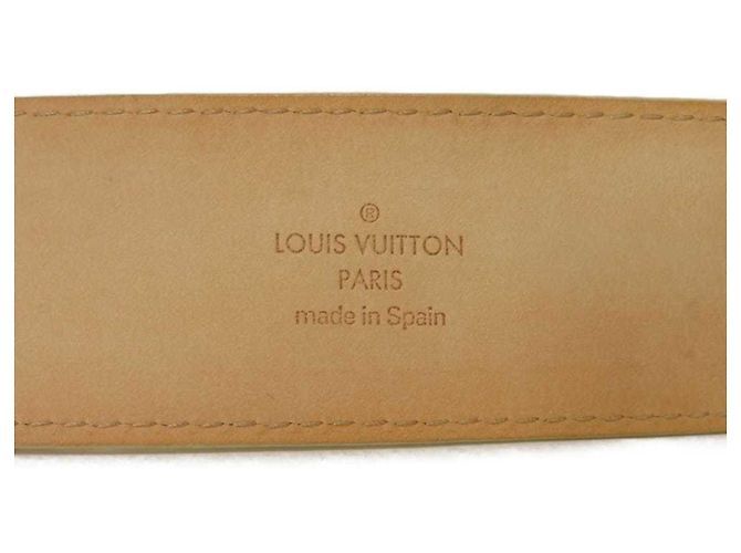 Cintura Louis Vuitton Damier Azur Bianco Crudo - vista 9