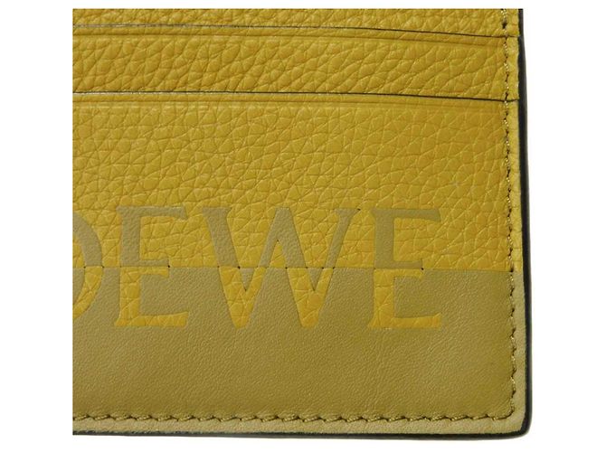 Tarjetero liso Loewe Signature Castaño Verde oliva - vista 10