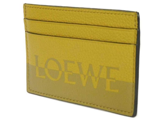 Tarjetero liso Loewe Signature Castaño Verde oliva - vista 2