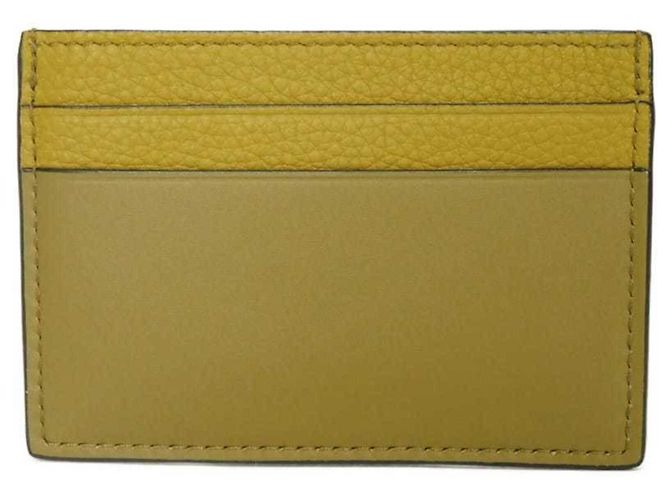 Tarjetero liso Loewe Signature Castaño Verde oliva - vista 3