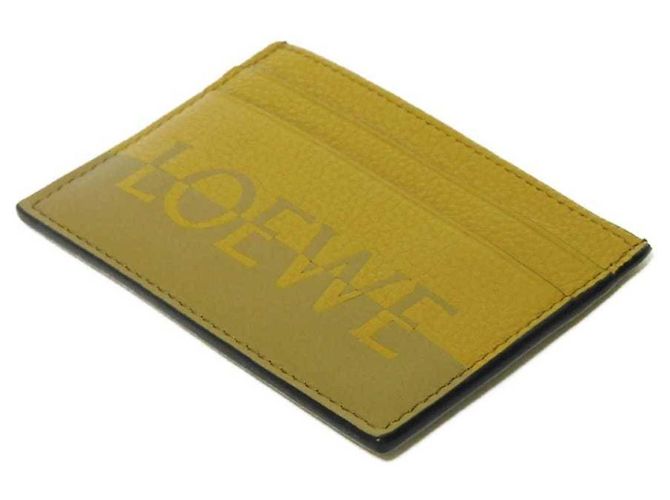 Tarjetero liso Loewe Signature Castaño Verde oliva - vista 4