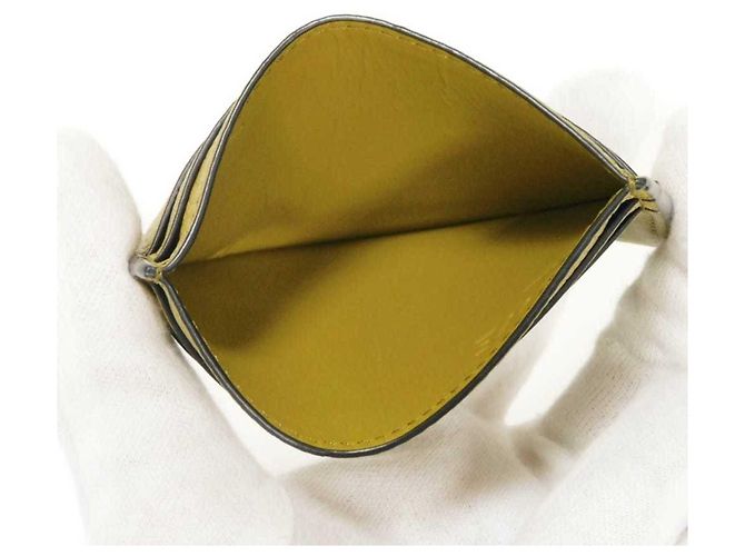 Tarjetero liso Loewe Signature Castaño Verde oliva - vista 5
