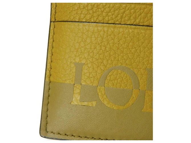 Tarjetero liso Loewe Signature Castaño Verde oliva - vista 9