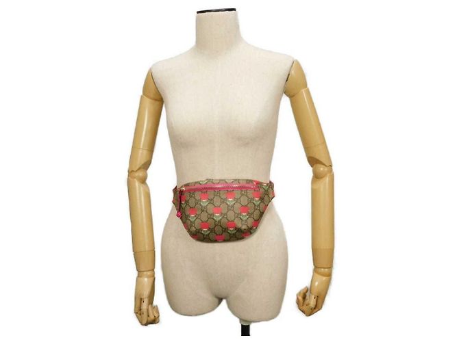 Marsupio Gucci GG Supreme stampa floreale Beige - vista 3