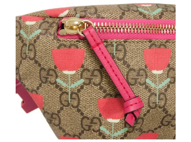 Marsupio Gucci GG Supreme stampa floreale Beige - vista 4