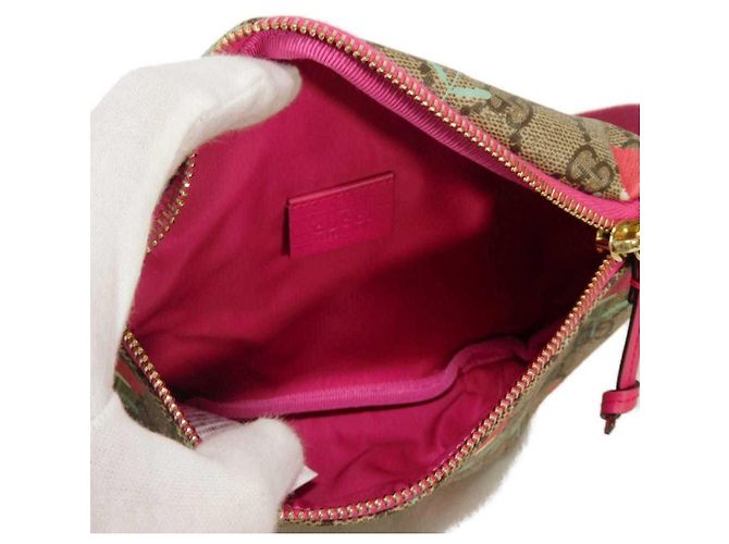 Marsupio Gucci GG Supreme stampa floreale Beige - vista 5