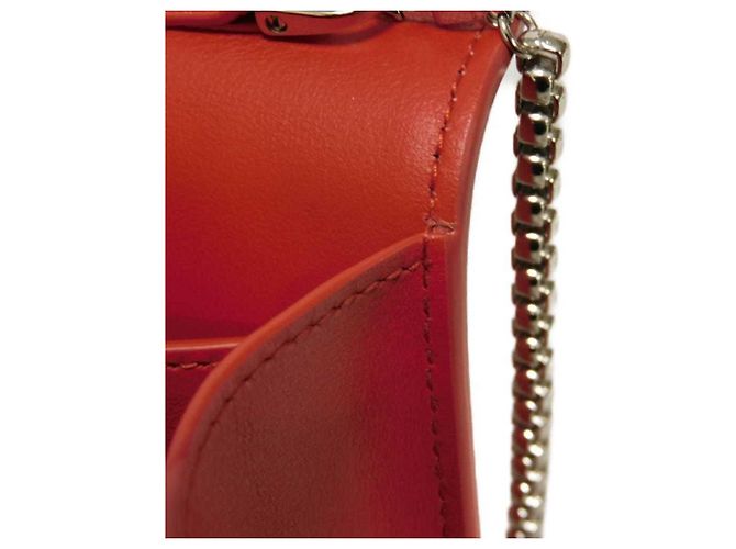 Gancini Borsa a tracolla in pelle rossa Salvatore Ferragamo Rosso - vista 11
