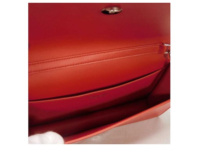 Gancini Borsa a tracolla in pelle rossa Salvatore Ferragamo Rosso - vista 7