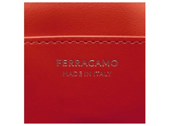Gancini Borsa a tracolla in pelle rossa Salvatore Ferragamo Rosso - vista 8